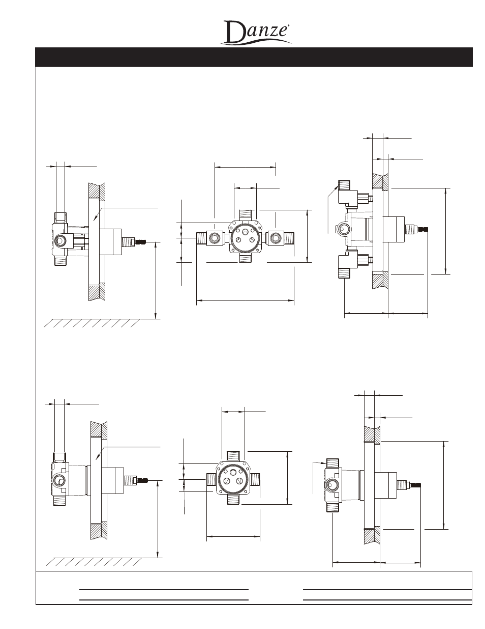 Sonora, Single handle pressure balance tub & shower faucet, Specifications | Danze D504054 - Spec Sheets User Manual | Page 2 / 2