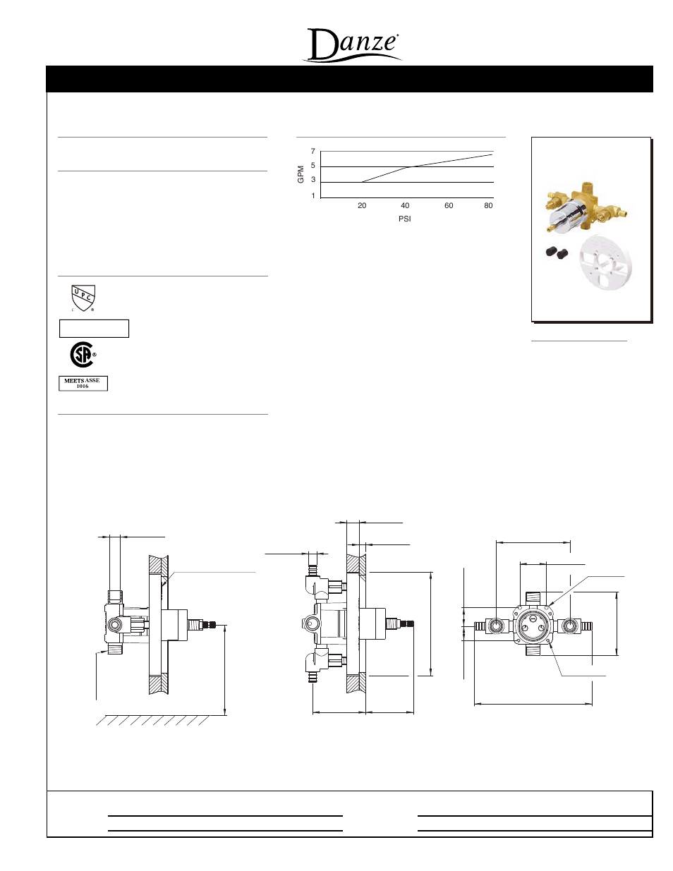 Danze D112010BT User Manual | 1 page