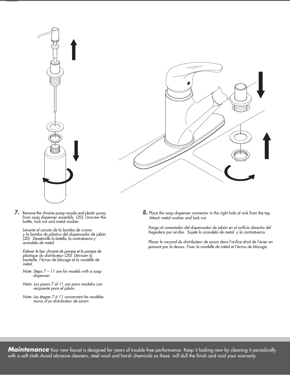 Maintenance | Danze D454512 - Installation Manual User Manual | Page 5 / 8
