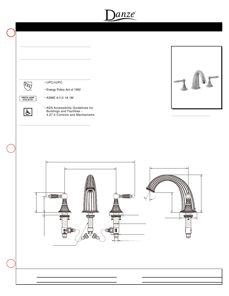 Danze COL-ROM User Manual | 1 page