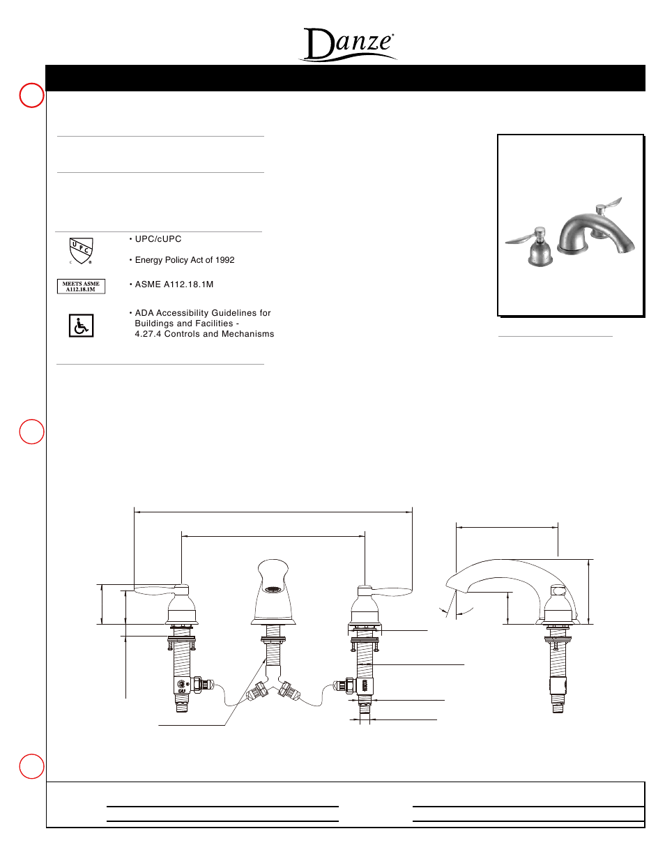 Danze RIV-ROM User Manual | 1 page