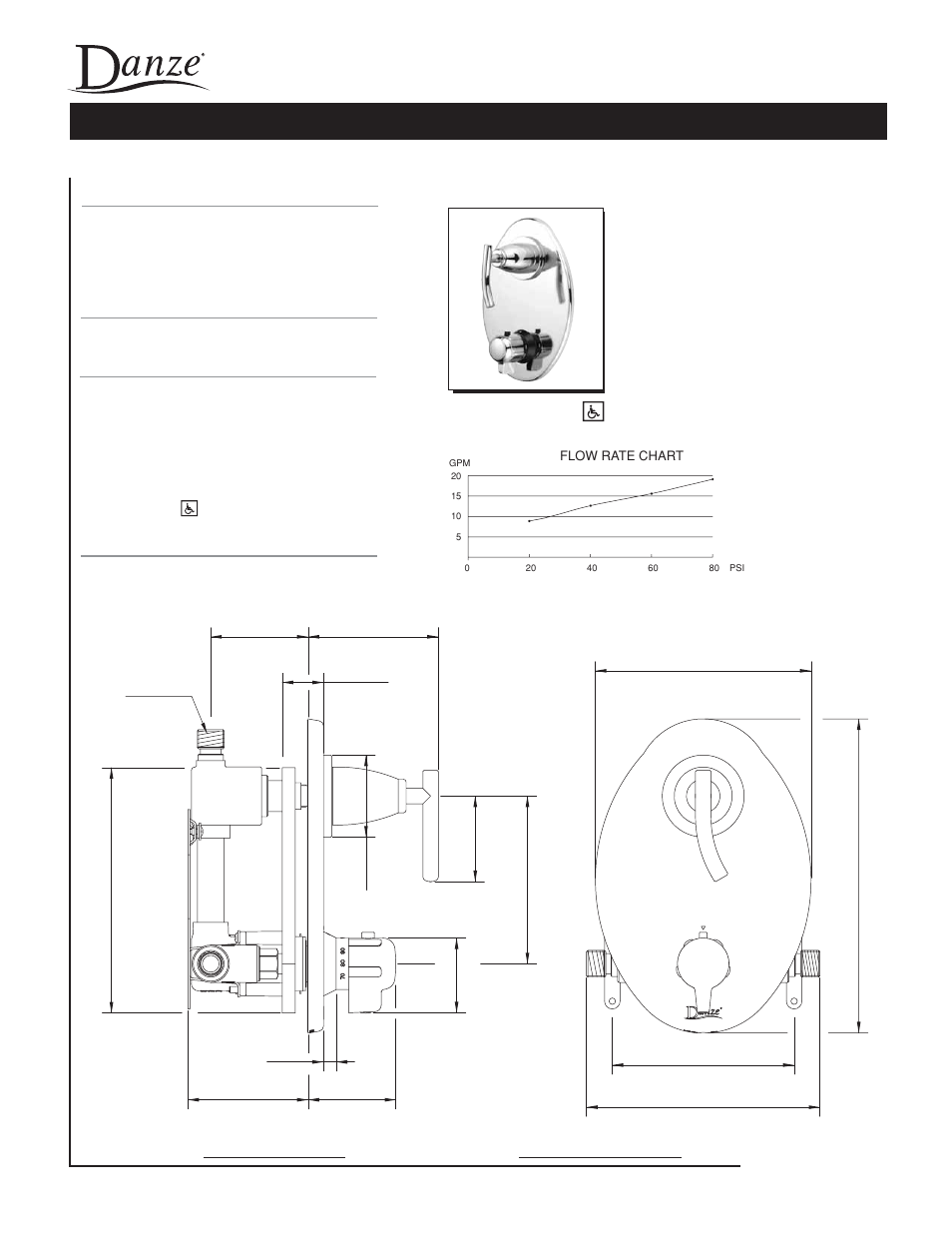 Danze D560154 - Spec Sheets User Manual | 1 page