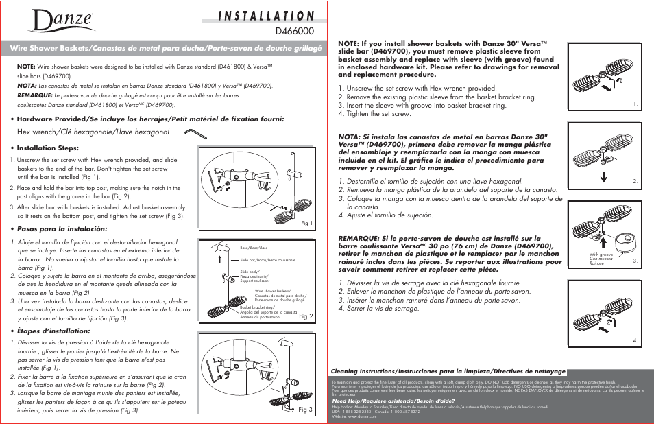 Danze D466000 - Installation Manual User Manual | 1 page