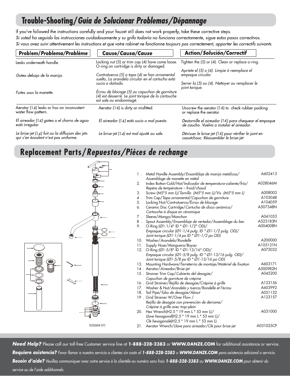 Danze D222658 - Installation Manual User Manual | Page 4 / 4