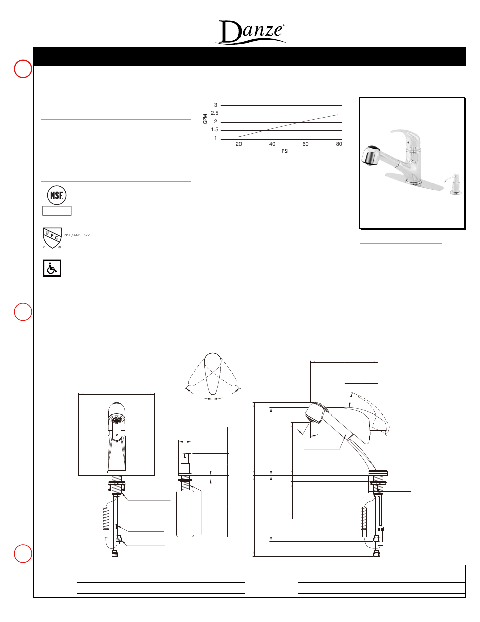 Danze D454512 - Spec Sheets User Manual | 1 page