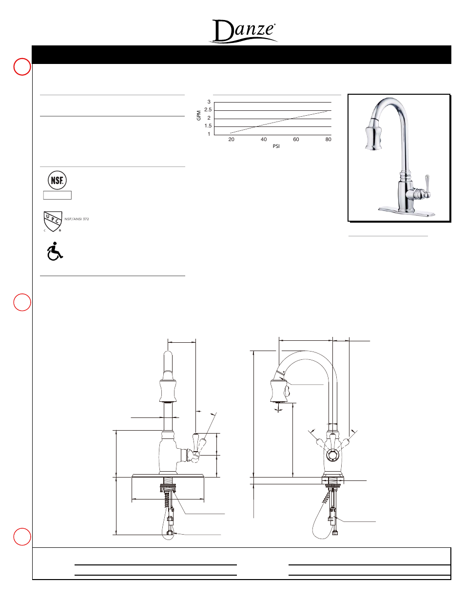 Danze D454557 - Spec Sheets User Manual | 1 page