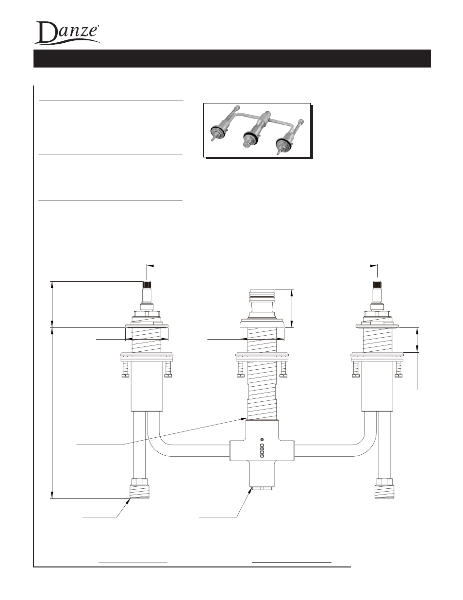 Danze D210000BT - Spec Sheets User Manual | 1 page