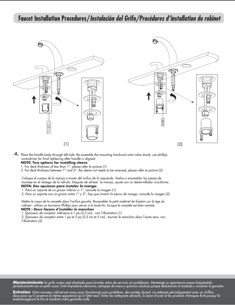 Danze D304012 - Installation Manual User Manual | Page 3 / 8