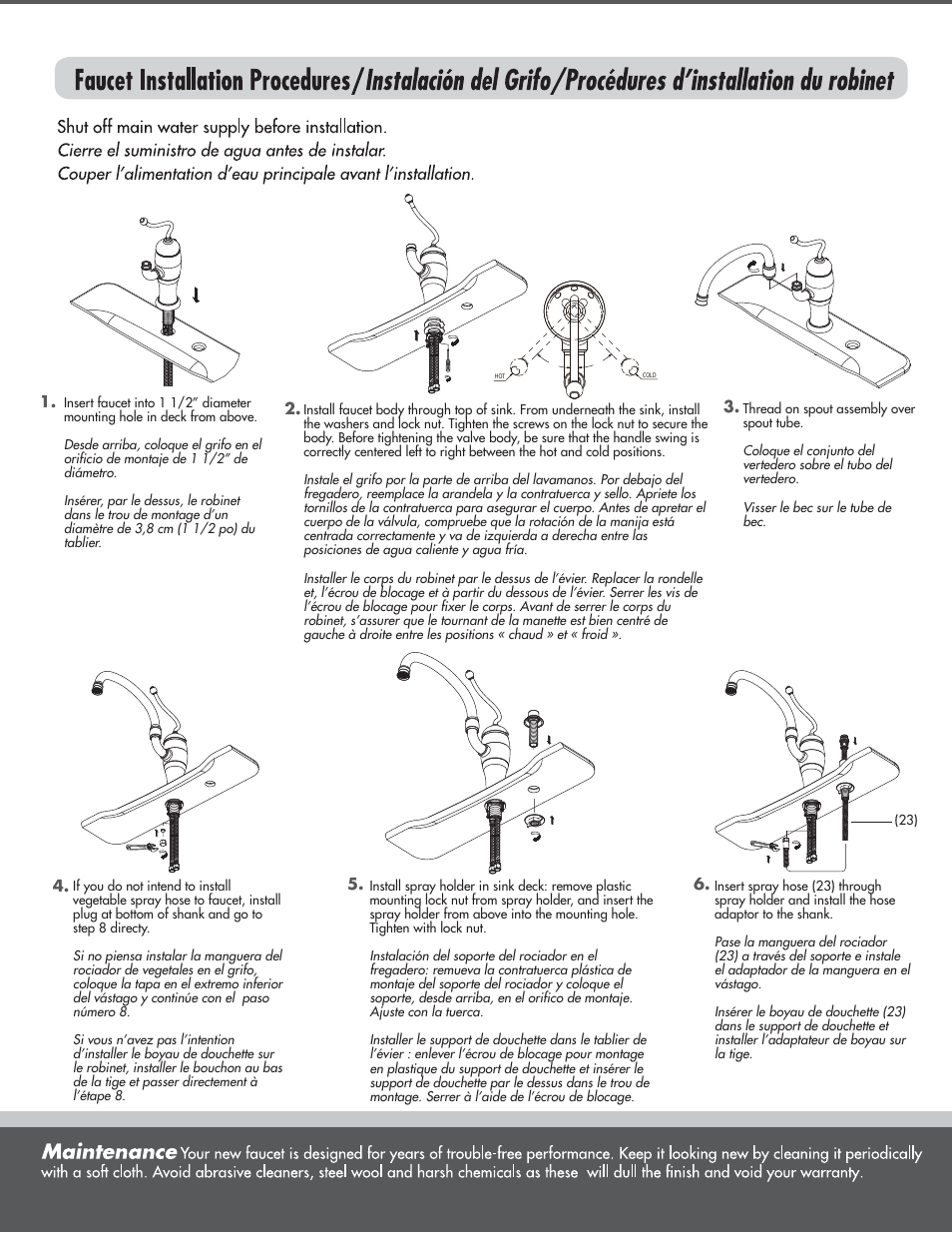 Danze D407521 - Installation Manual User Manual | Page 2 / 3