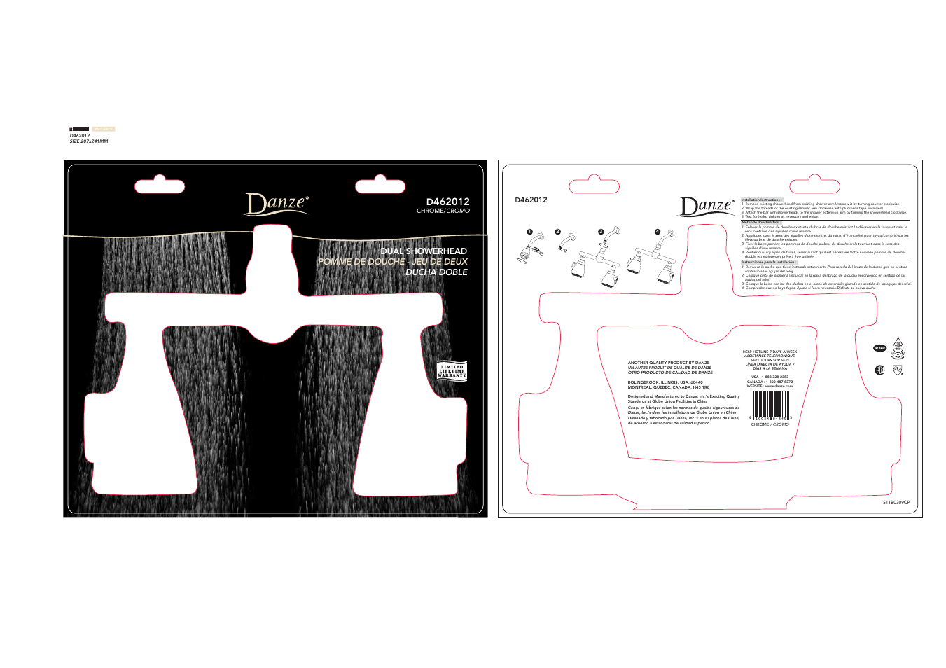 Danze D462012 - Installation Manual User Manual | 1 page