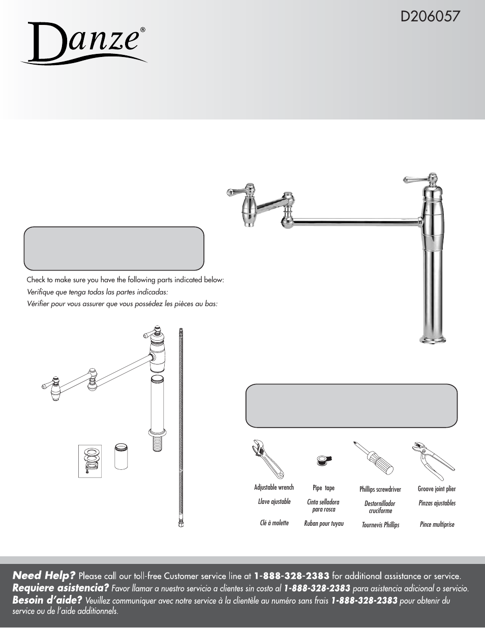 Danze D206057 - Installation Manual User Manual | 4 pages