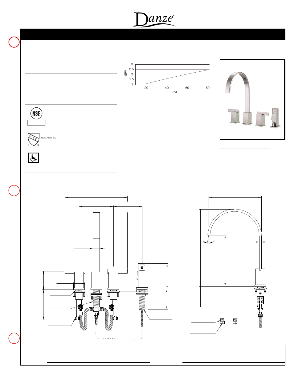 Danze D422044 - Spec Sheets User Manual | 1 page