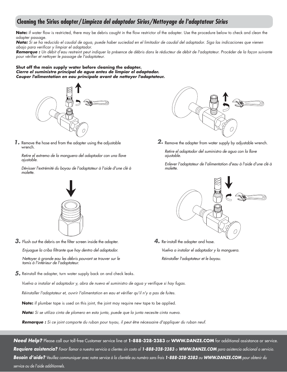 Danze D331544 - Installation Manual User Manual | Page 7 / 8