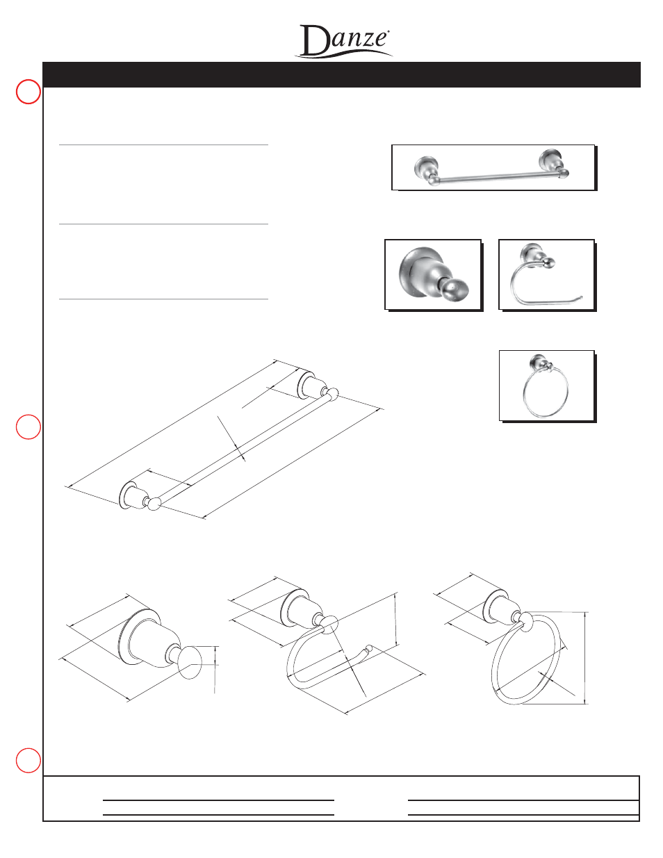 Danze RIV - TRG User Manual | 1 page