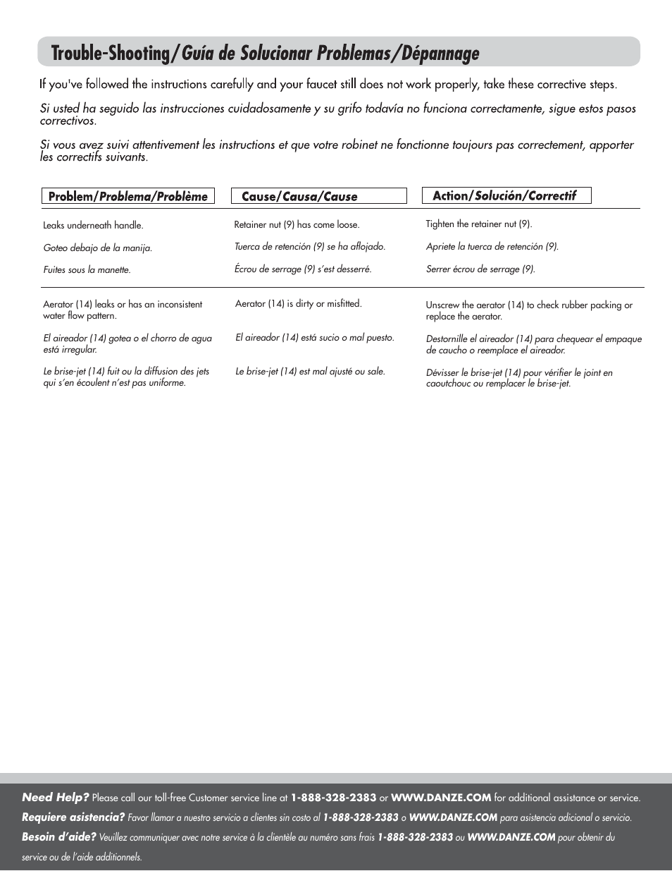 Danze D306457 - Installation Manual User Manual | Page 5 / 6