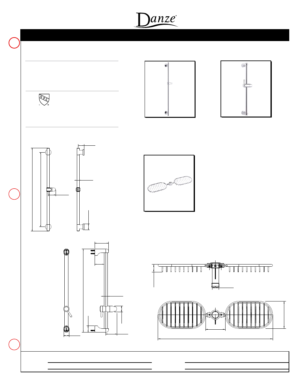 Danze D466000 - Spec Sheets User Manual | 1 page