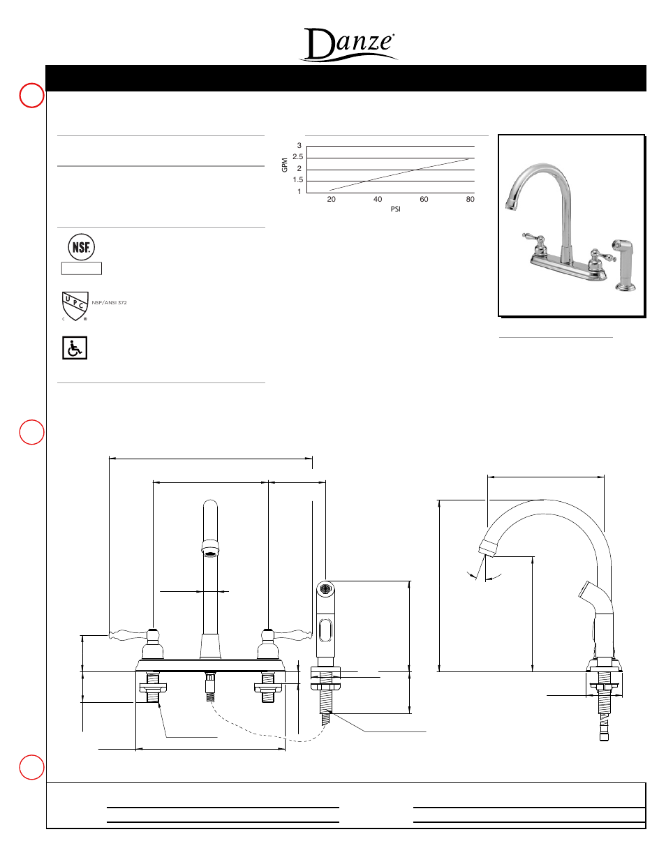 Danze D422055 - Spec Sheets User Manual | 1 page