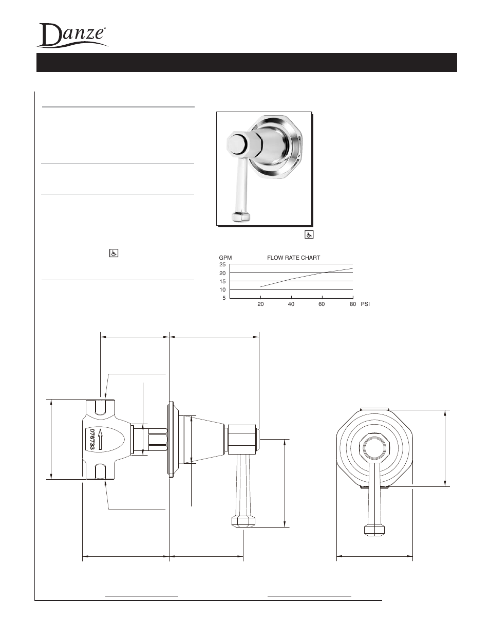 Danze D560966 - Spec Sheets User Manual | 1 page