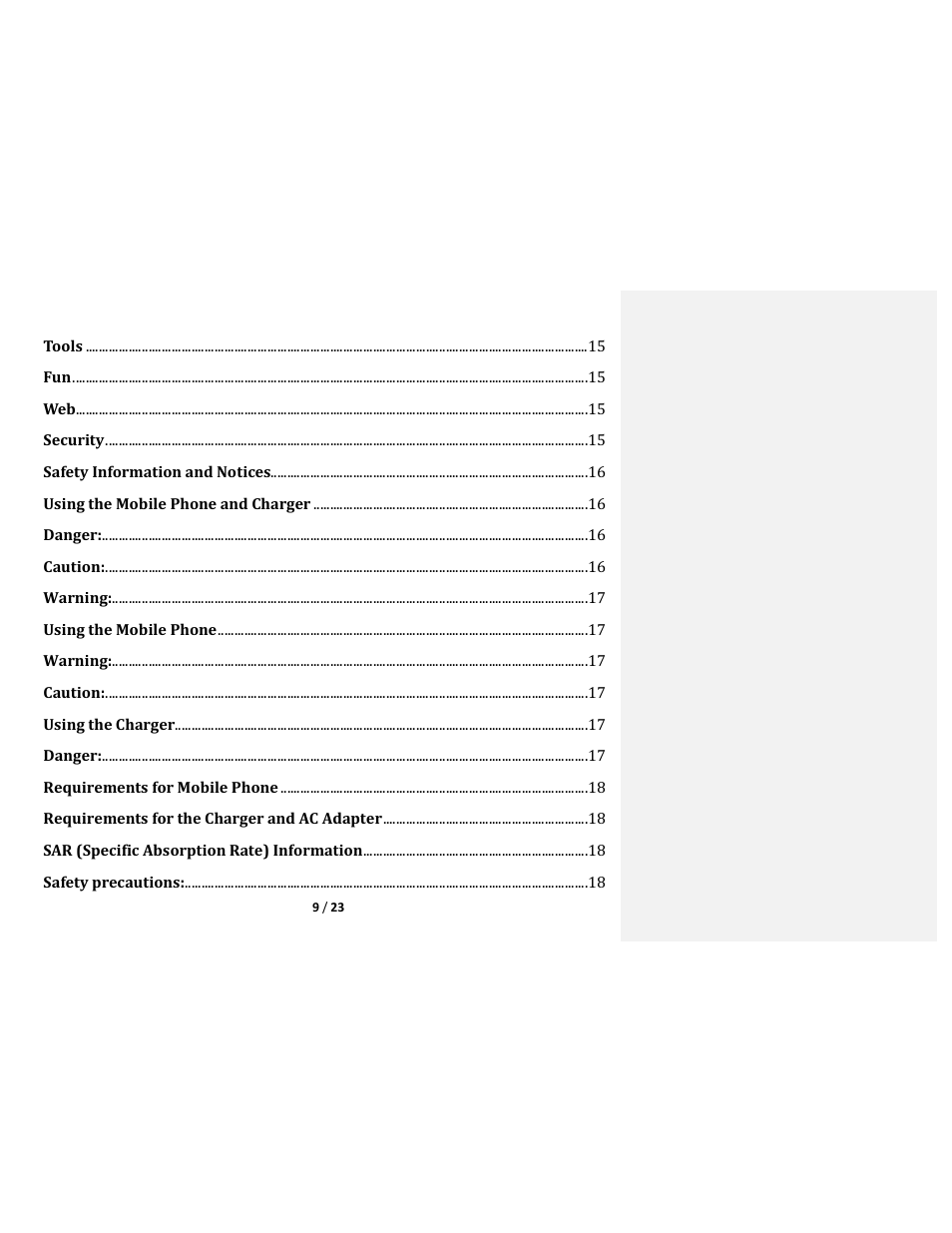 Lava Mobiles ARC12 User Manual | Page 9 / 23