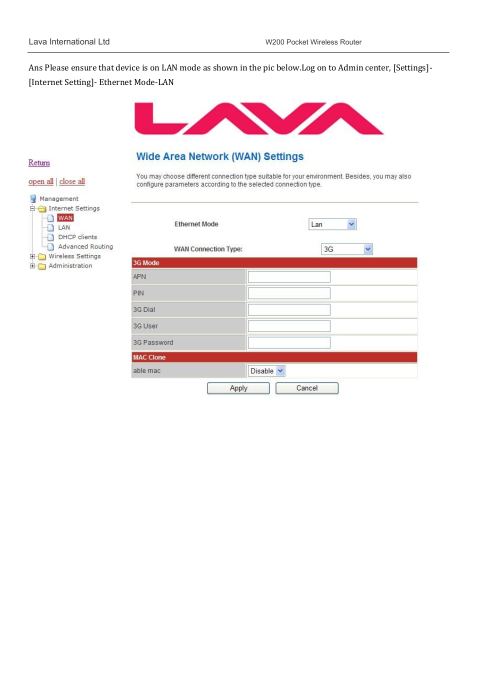 Lava Mobiles W200 User Manual | Page 11 / 12