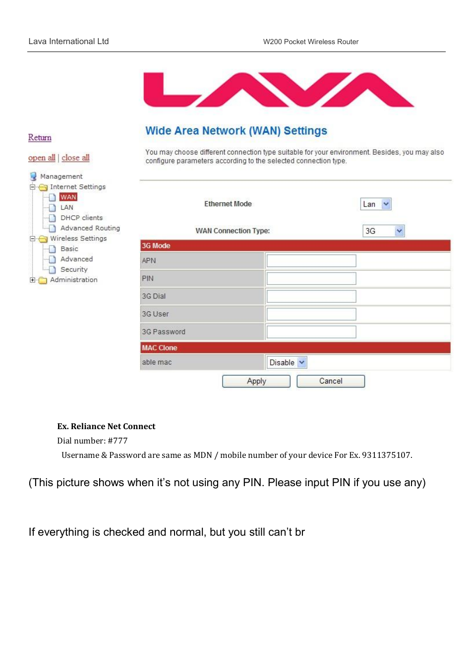 Lava Mobiles W200 User Manual | Page 7 / 12