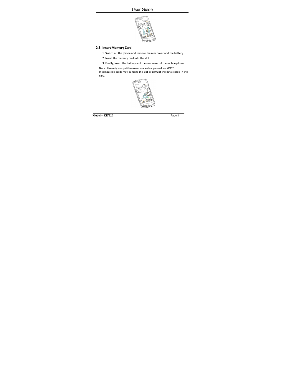 Lava Mobiles KKT 20 User Manual | Page 8 / 32