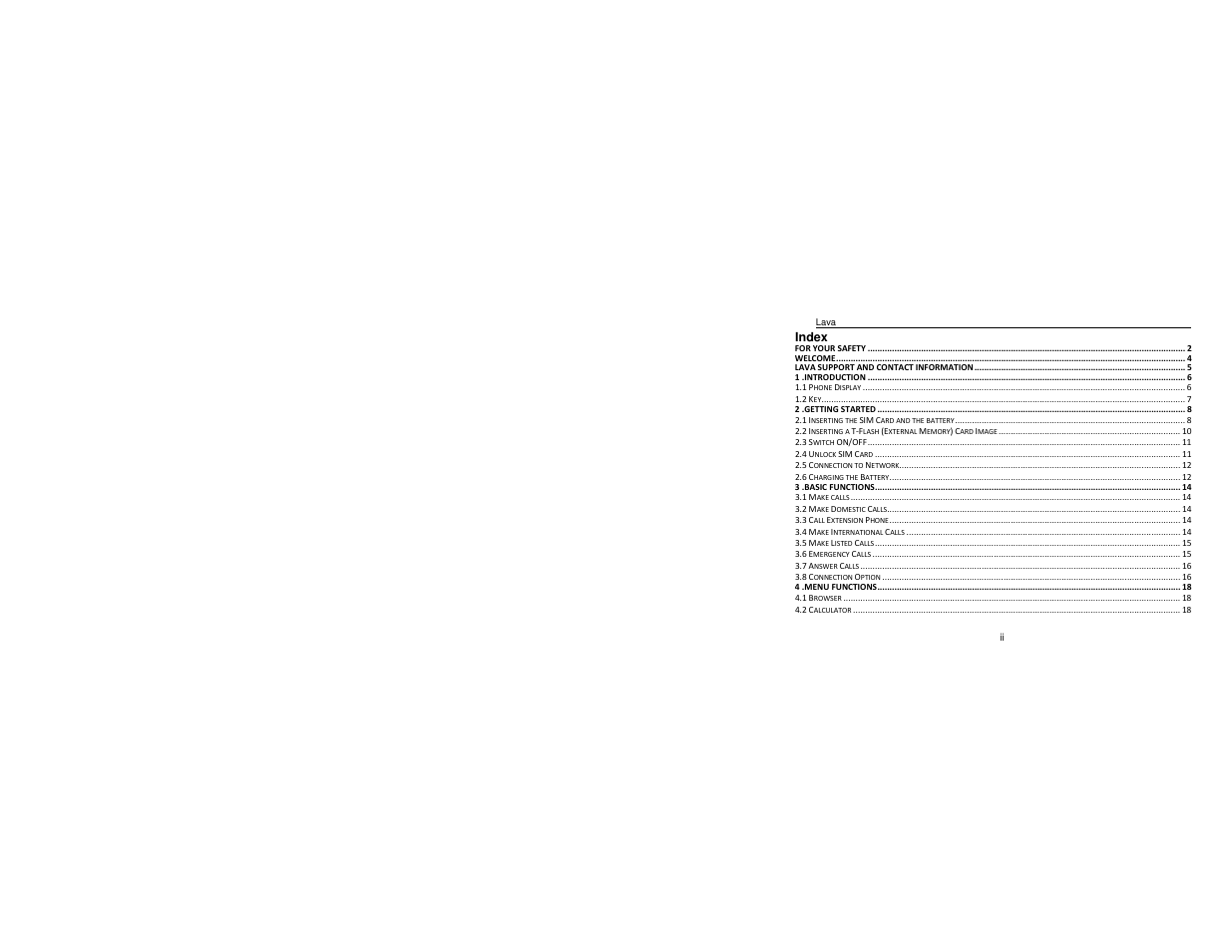 Lava Mobiles Iris 504Q User Manual | Page 2 / 56