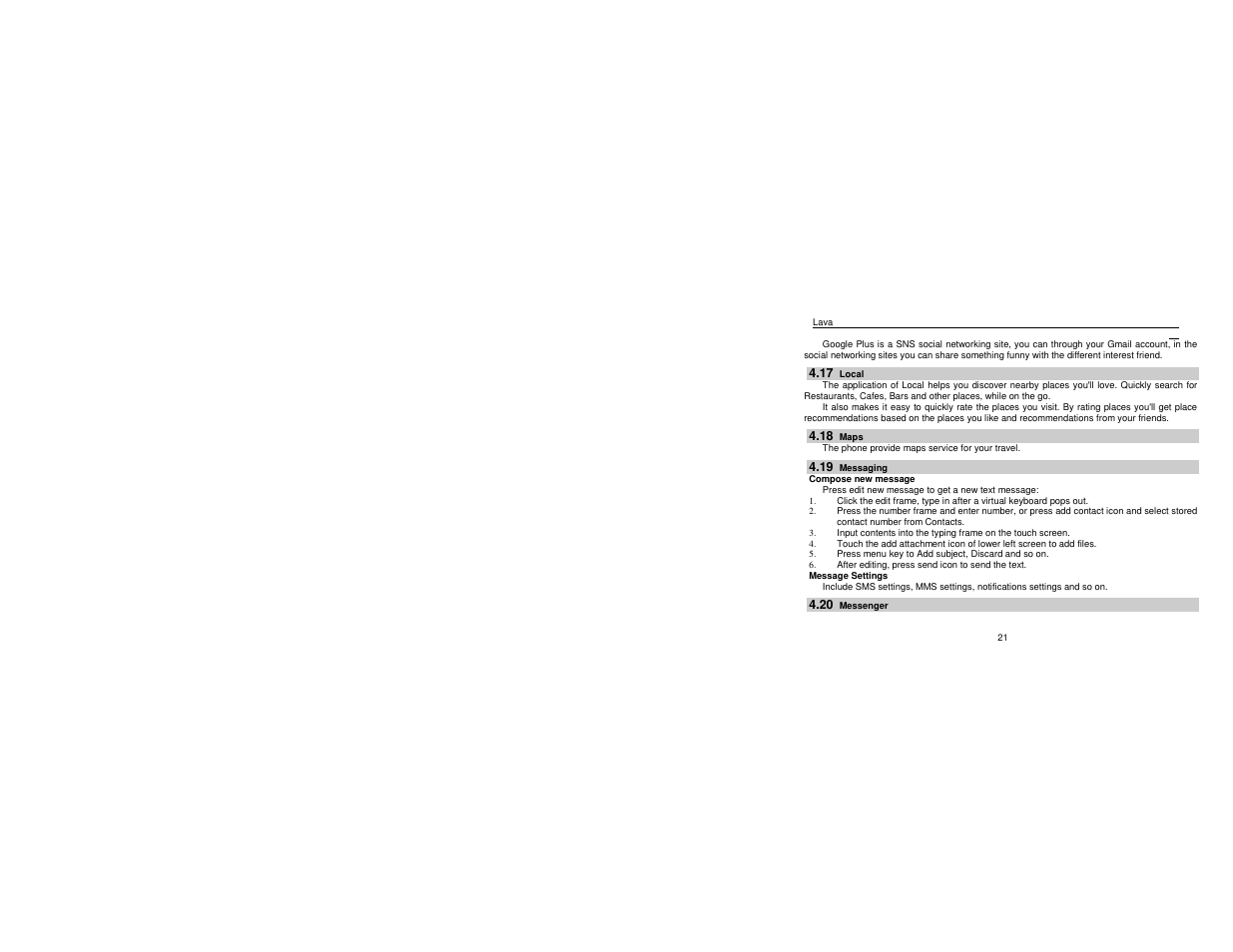 Lava Mobiles Iris 504Q User Manual | Page 25 / 56
