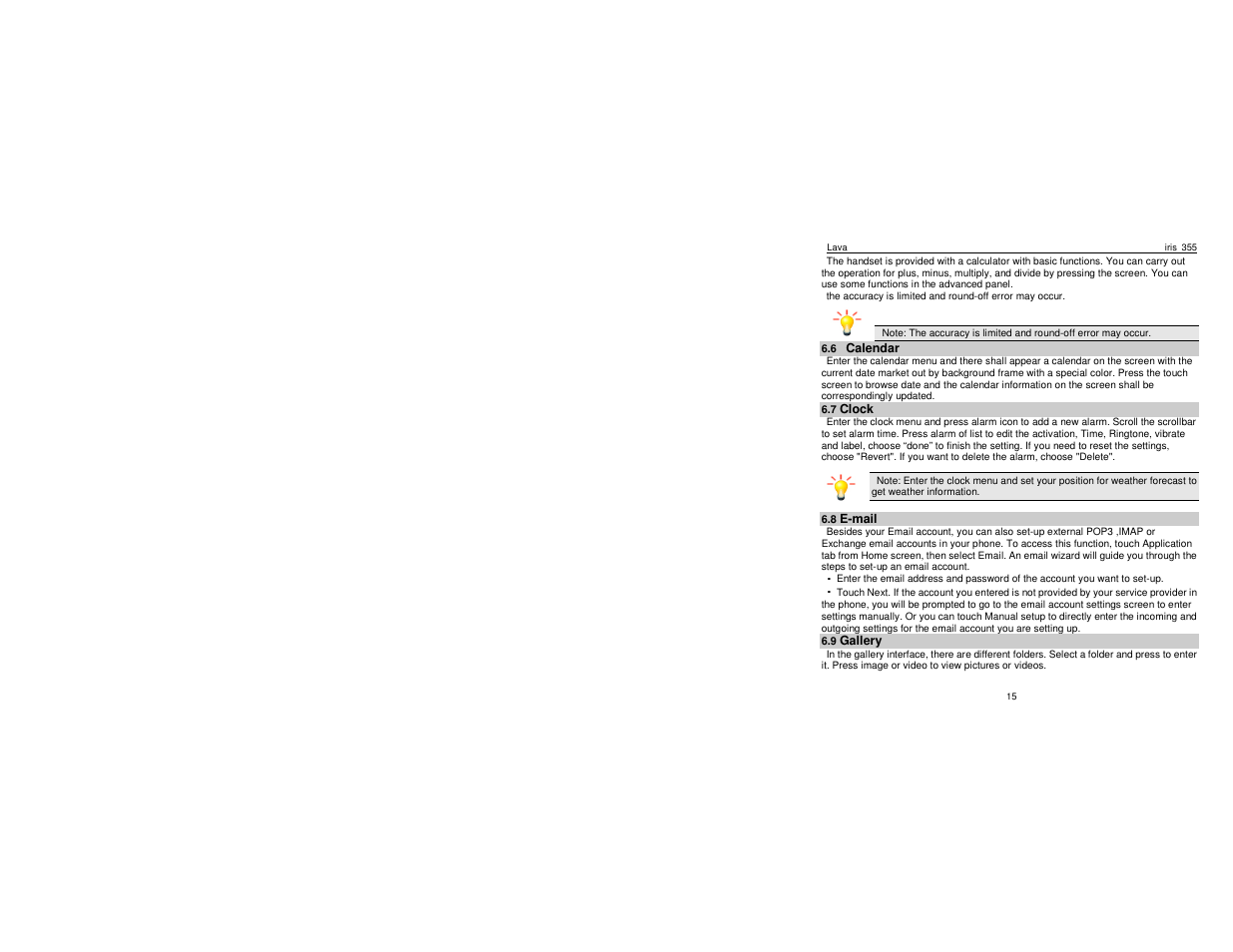 Lava Mobiles Iris 355 User Manual | Page 18 / 38