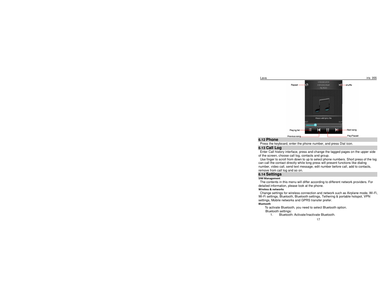 Lava Mobiles Iris 355 User Manual | Page 20 / 38
