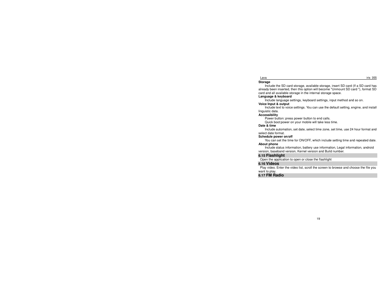 Lava Mobiles Iris 355 User Manual | Page 22 / 38