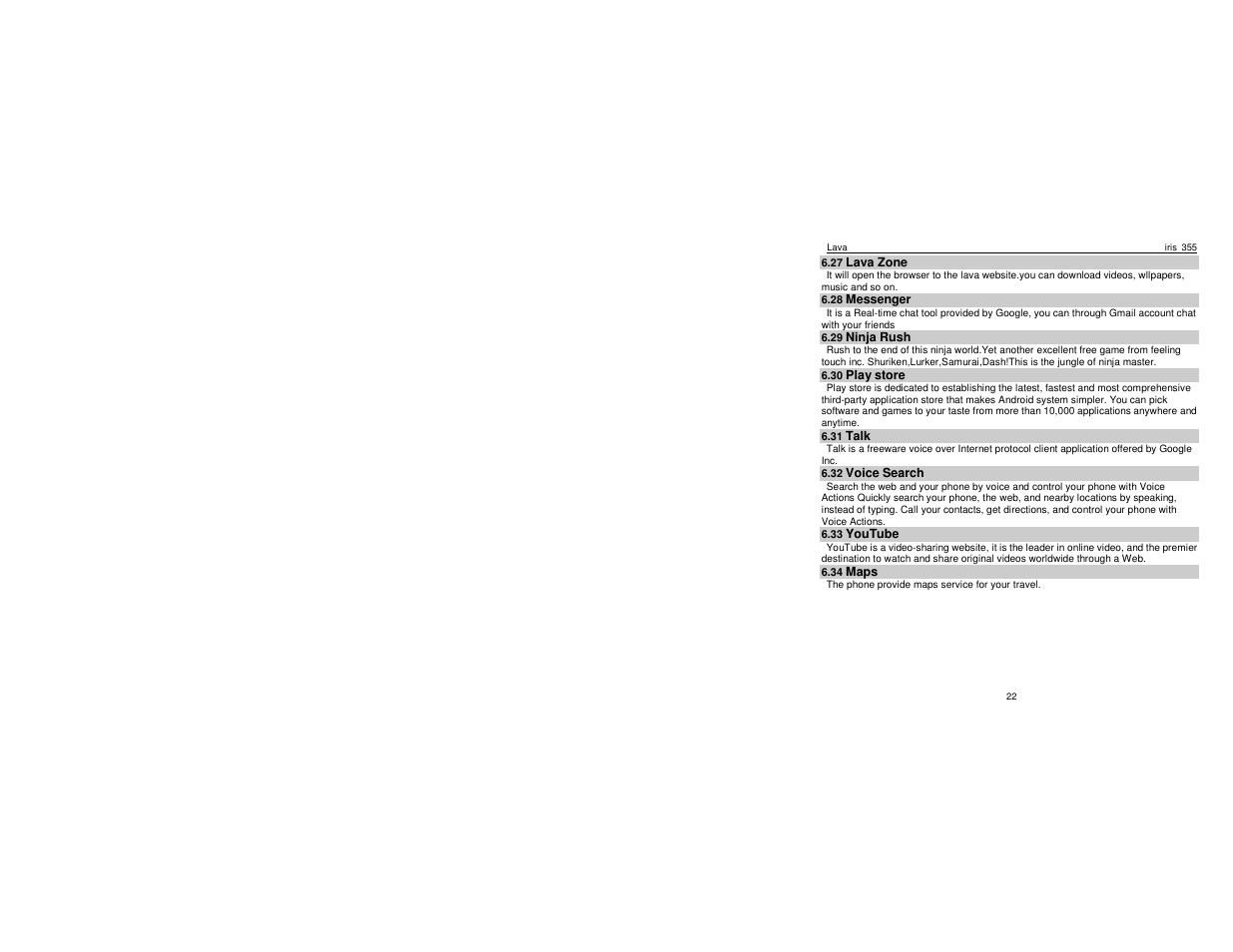 Lava Mobiles Iris 355 User Manual | Page 25 / 38