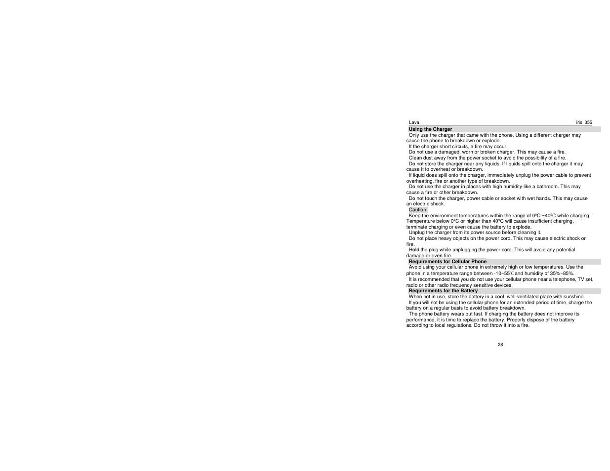 Lava Mobiles Iris 355 User Manual | Page 31 / 38