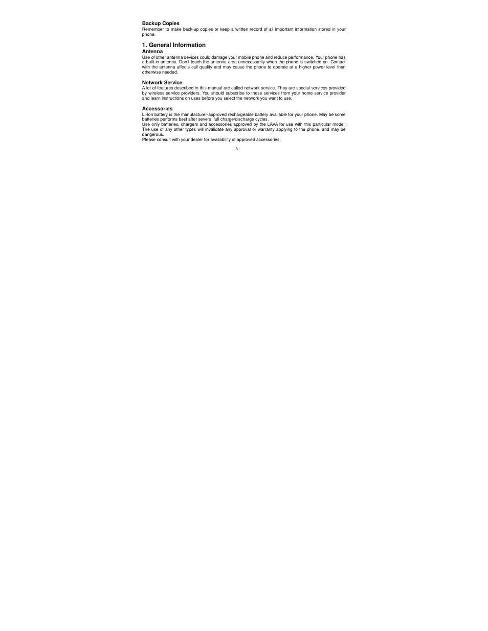 Lava Mobiles KKT 10 User Manual | Page 8 / 36