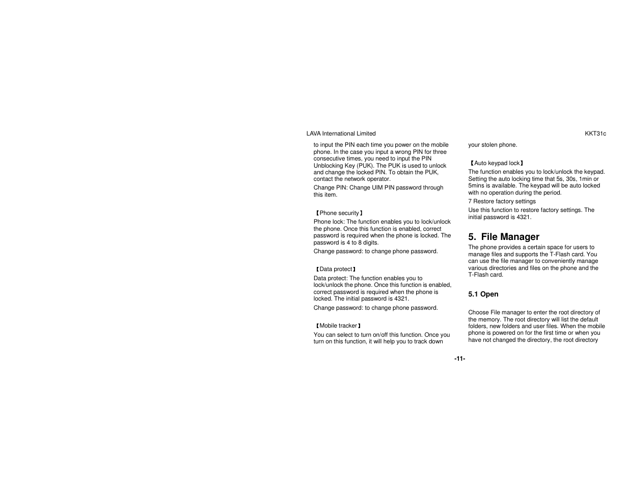 File manager | Lava Mobiles KKT 31C User Manual | Page 17 / 26