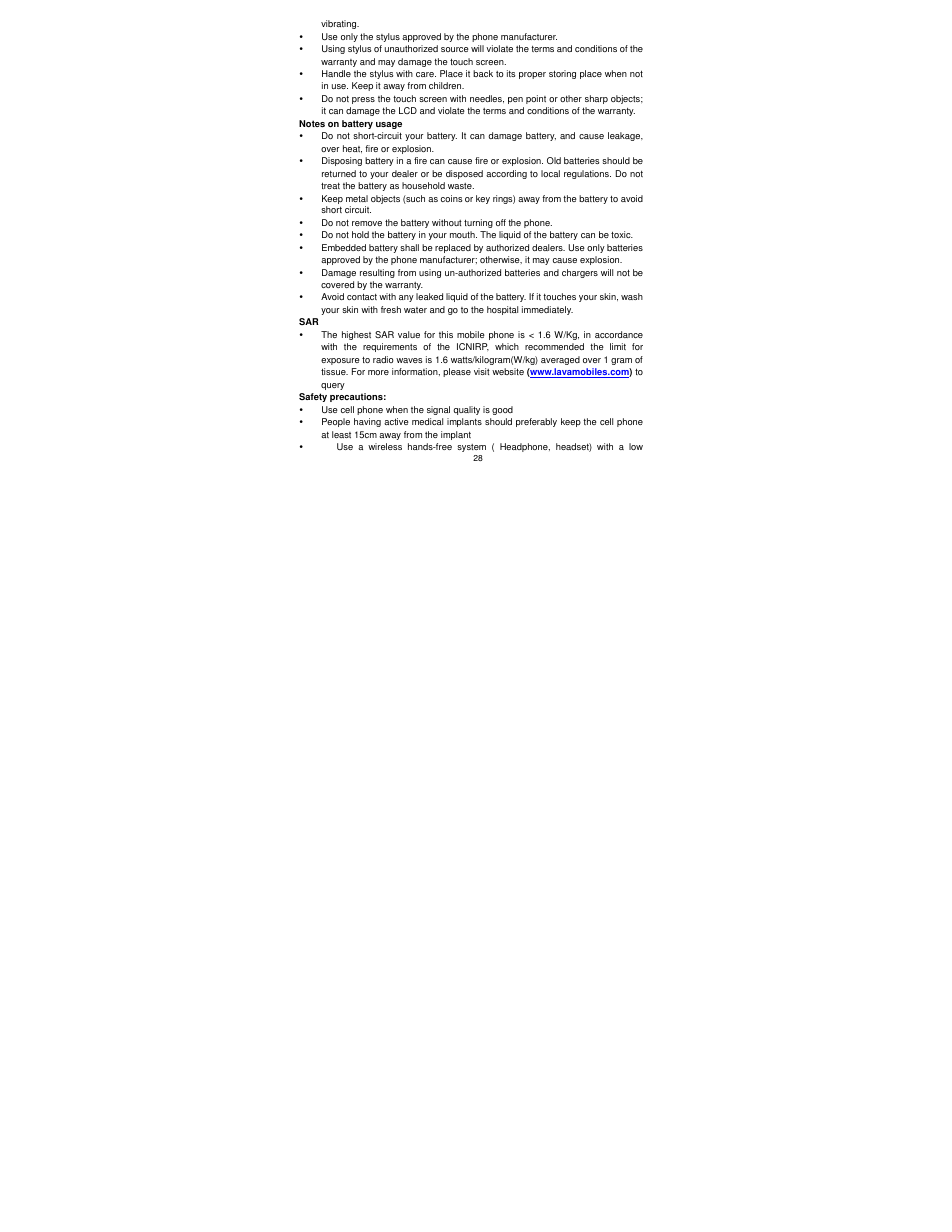 Lava Mobiles Iris 405 User Manual | Page 32 / 36