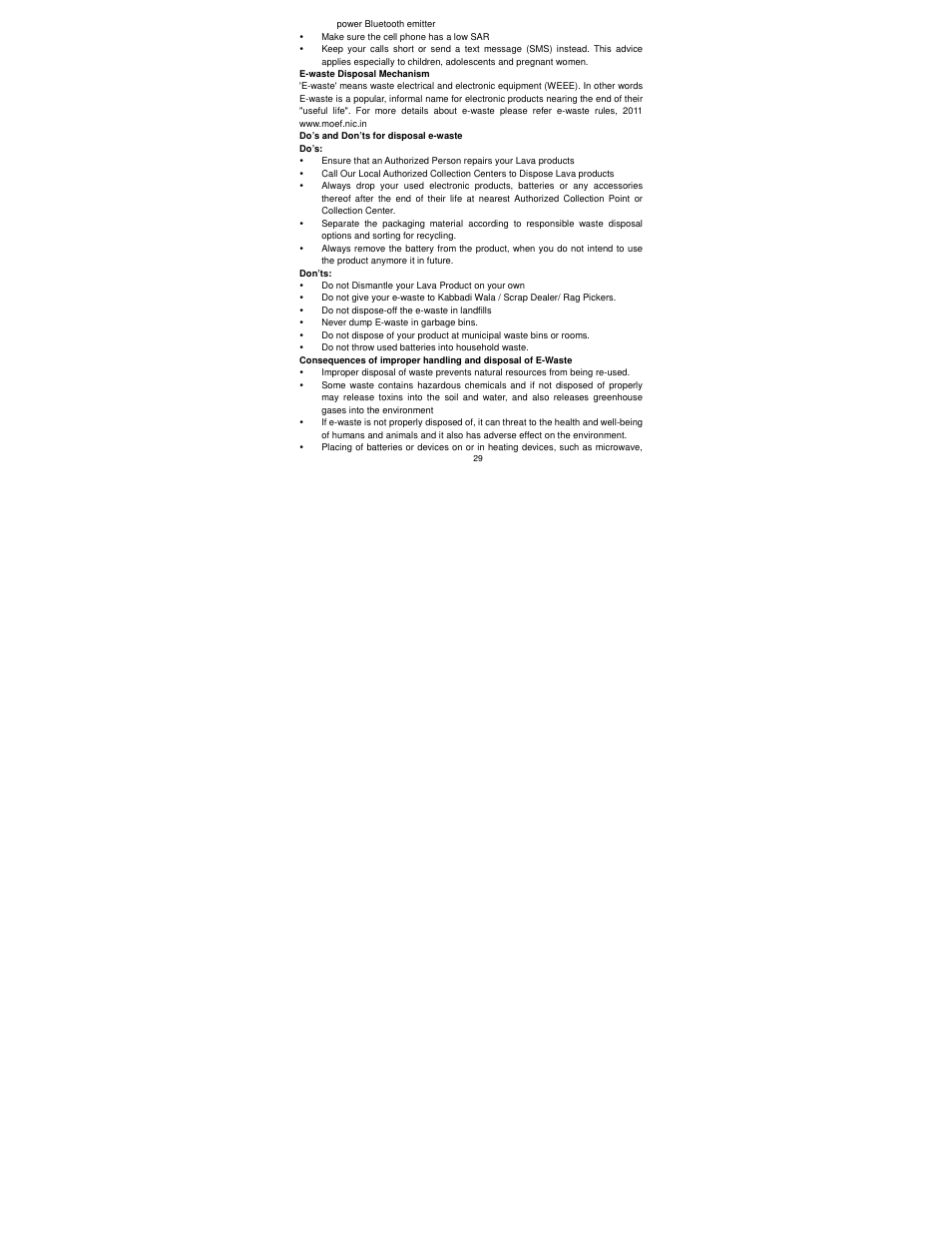 Lava Mobiles Iris 405 User Manual | Page 33 / 36