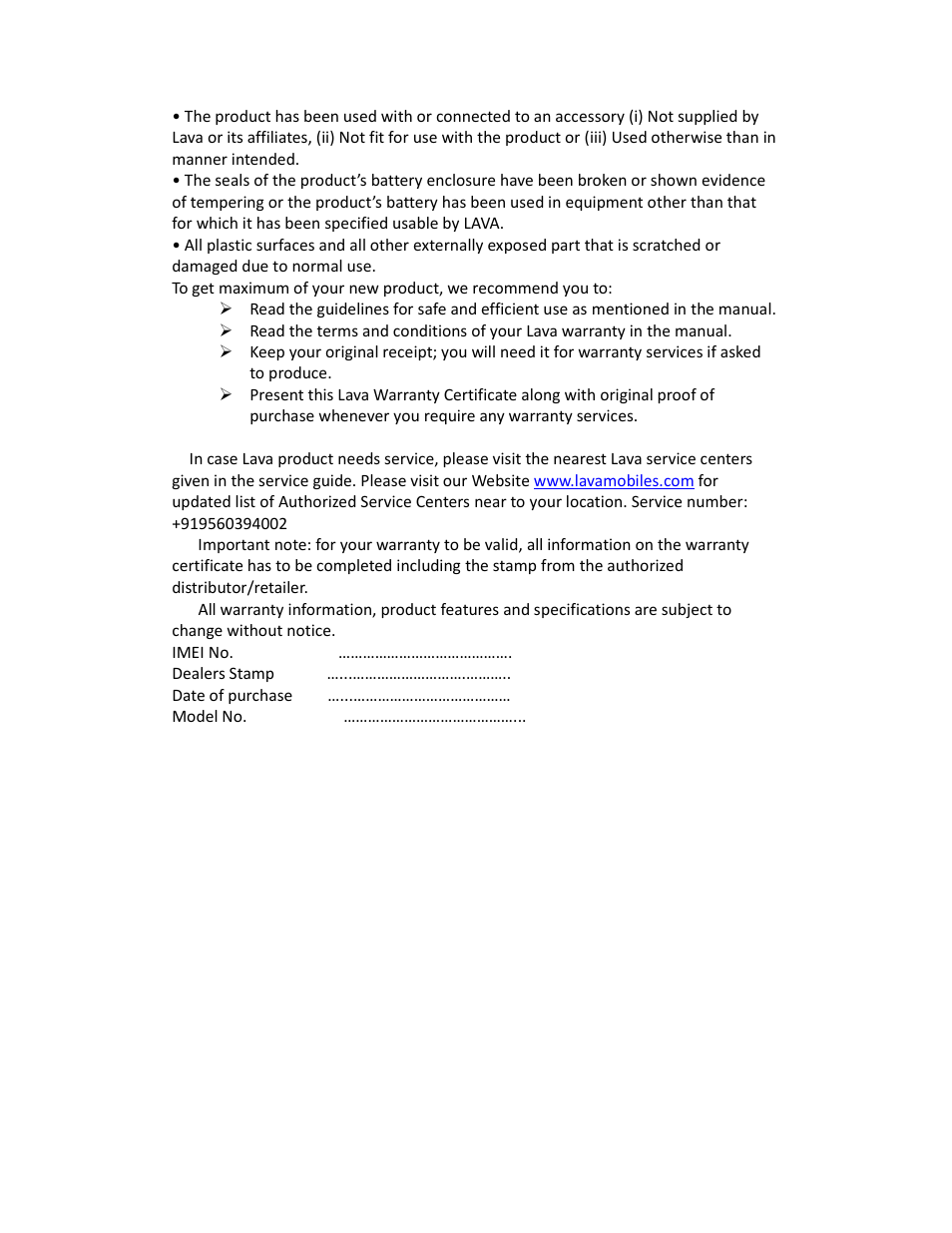 Lava Mobiles KKT 14 User Manual | Page 13 / 13