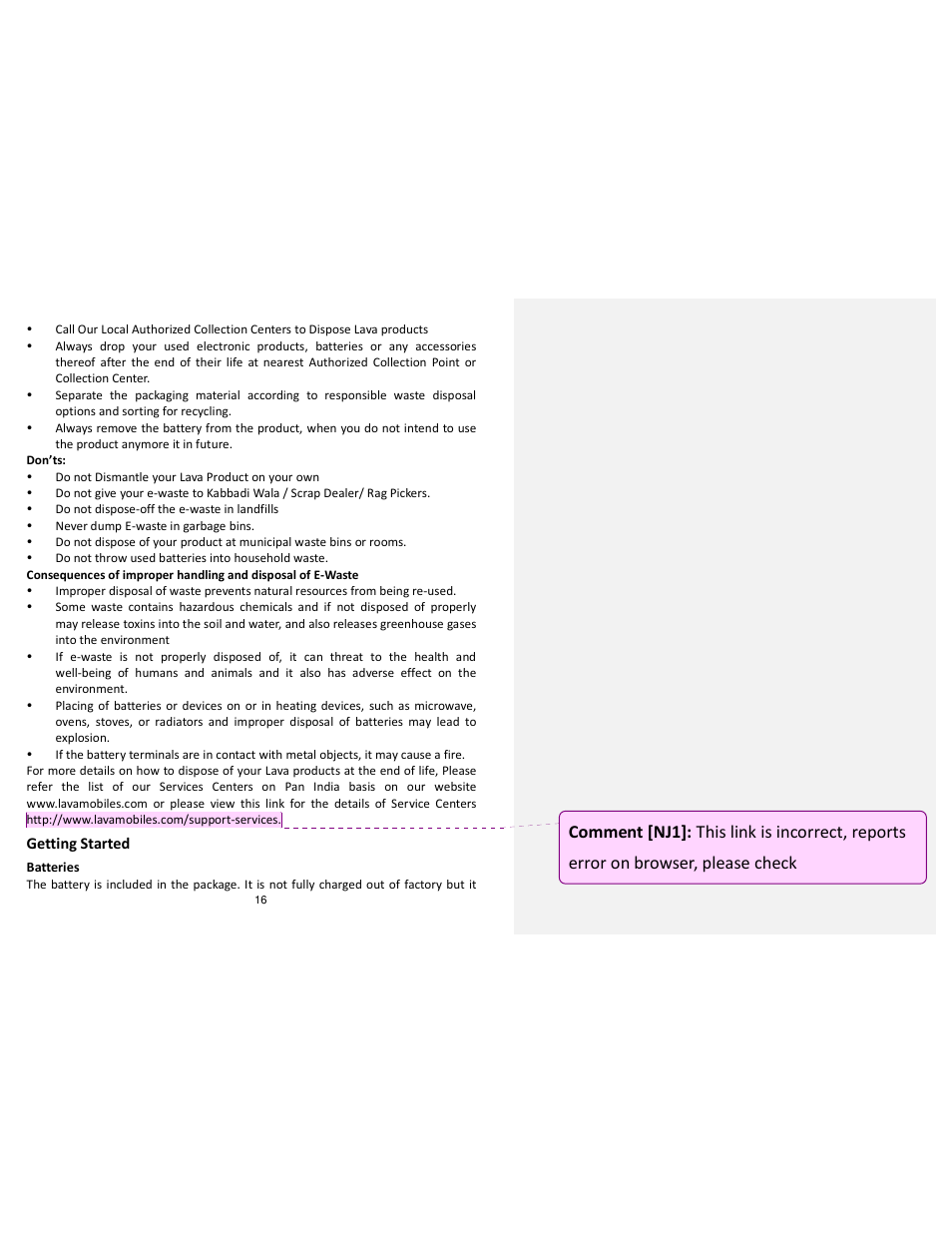 Lava Mobiles Discover 135 User Manual | Page 16 / 28