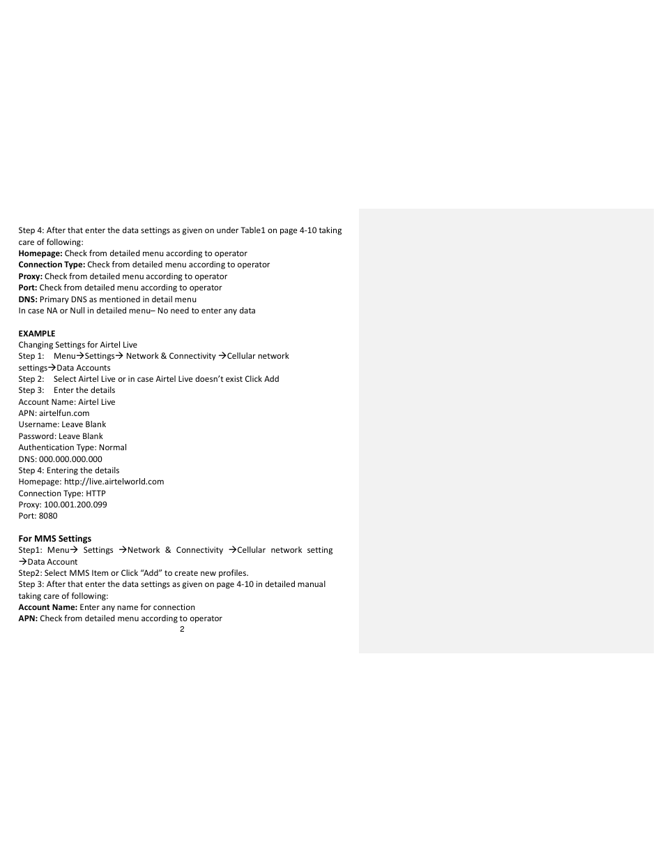 Lava Mobiles Discover 135 User Manual | Page 2 / 28
