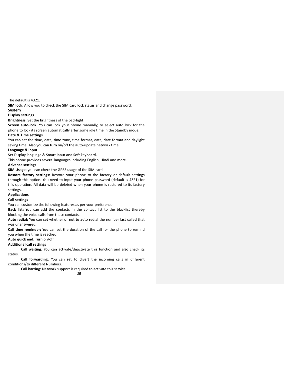 Lava Mobiles Discover 135 User Manual | Page 25 / 28