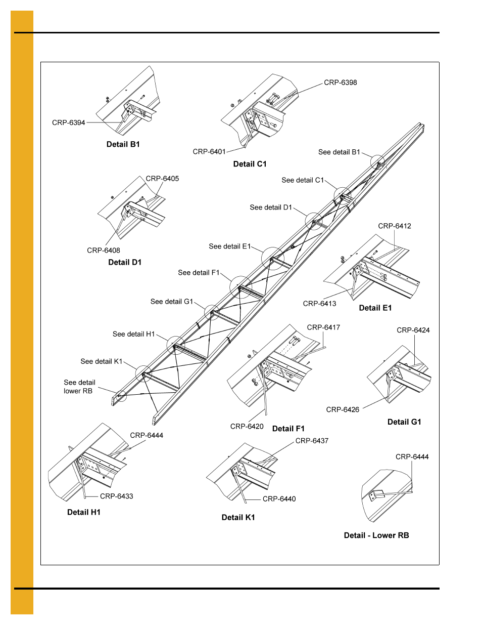 X-bracing layout | Grain Systems Bin Accessories PNEG-1859 User Manual | Page 56 / 90