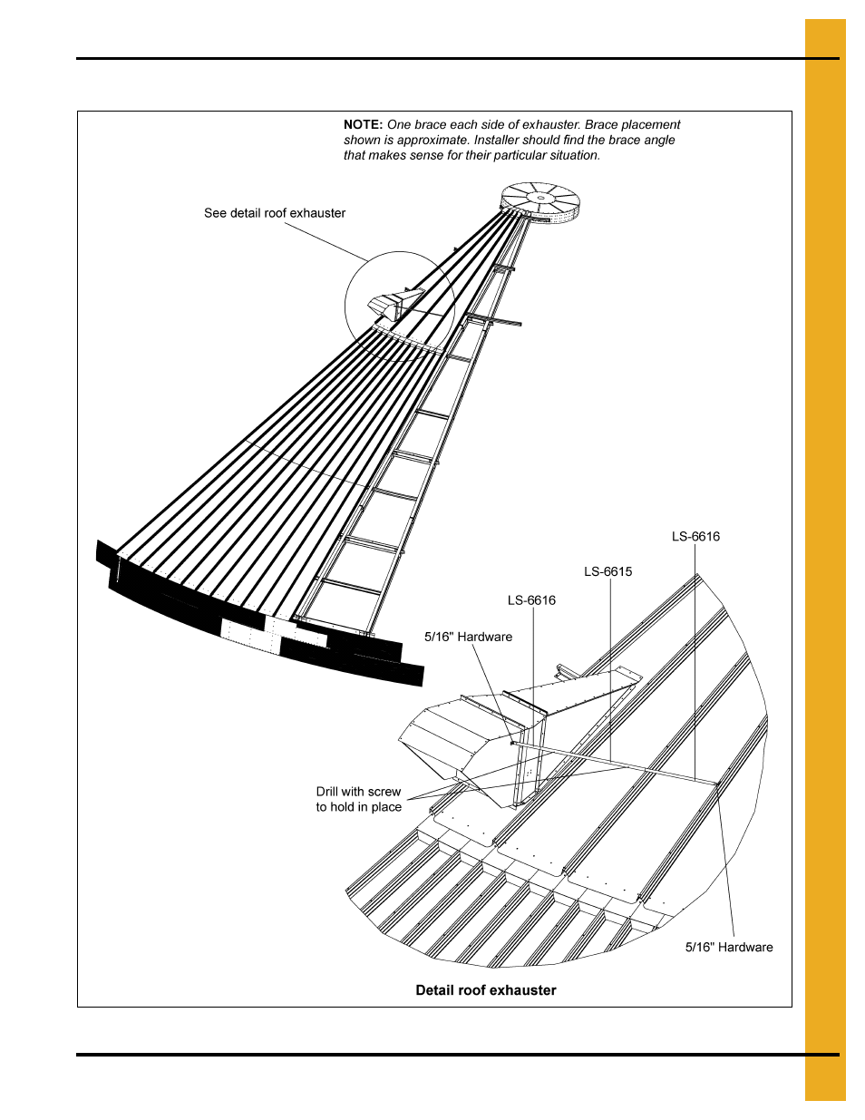 Roof exhauster placement (continued) | Grain Systems Bin Accessories PNEG-1859 User Manual | Page 69 / 90