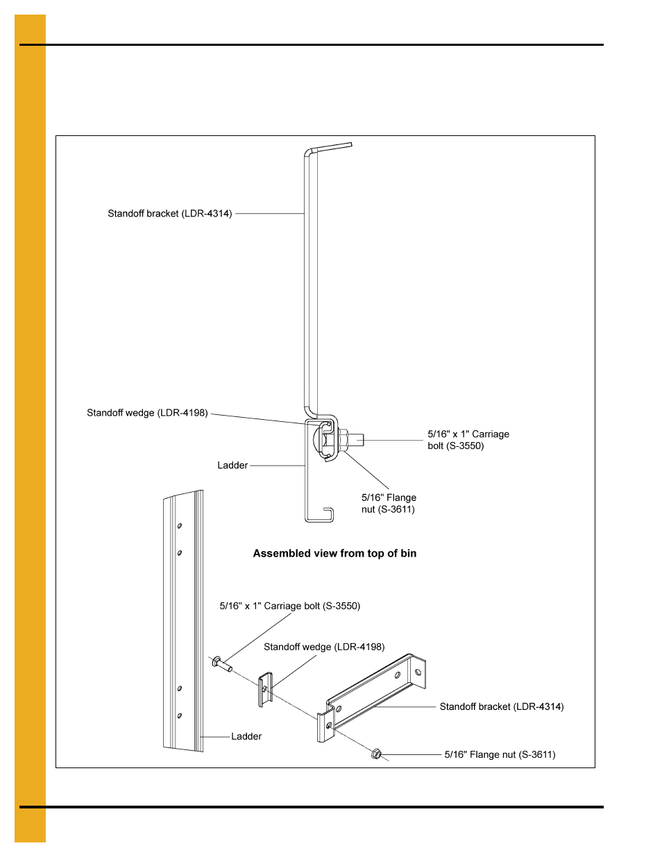 Inside ladder installation | Grain Systems Bin Accessories PNEG-1859 User Manual | Page 74 / 90