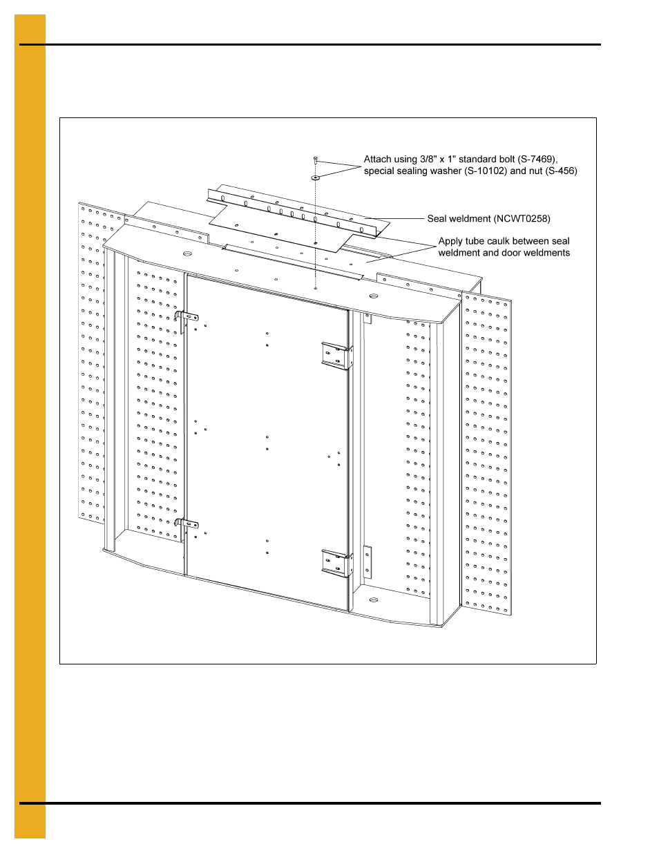 Sidewall and stiffener door attachment | Grain Systems Bin Accessories PNEG-1859 User Manual | Page 86 / 90