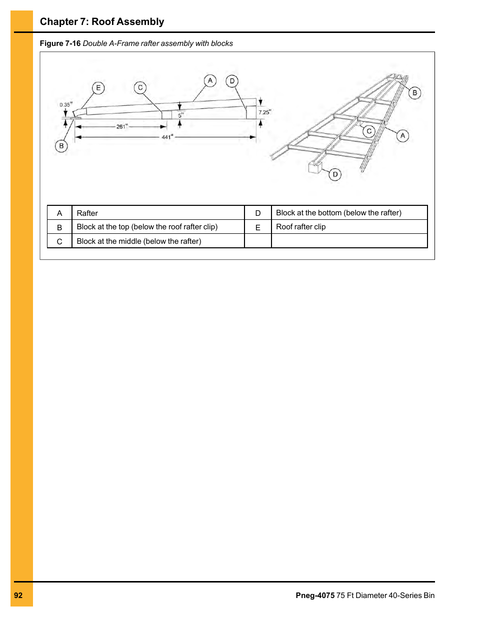 Chapter 7: roof assembly | Grain Systems Tanks PNEG-4075 User Manual | Page 92 / 168