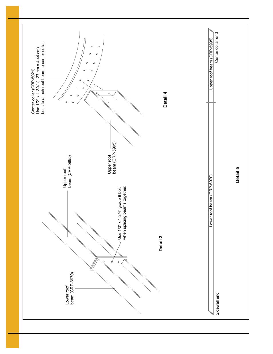 75' high wind roof assembly instructions | Grain Systems Special Roofs PNEG-1845 User Manual | Page 14 / 28