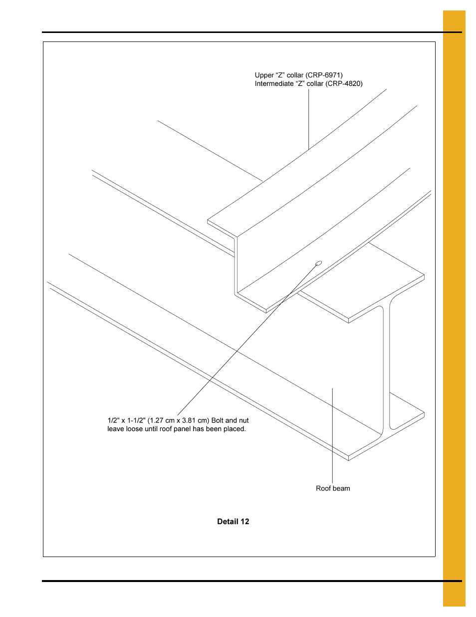 75' high wind roof assembly instructions | Grain Systems Special Roofs PNEG-1845 User Manual | Page 17 / 28