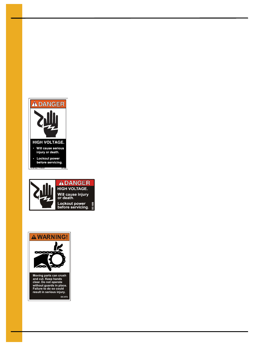 Safety decals | Grain Systems PNEG-1472 User Manual | Page 8 / 30