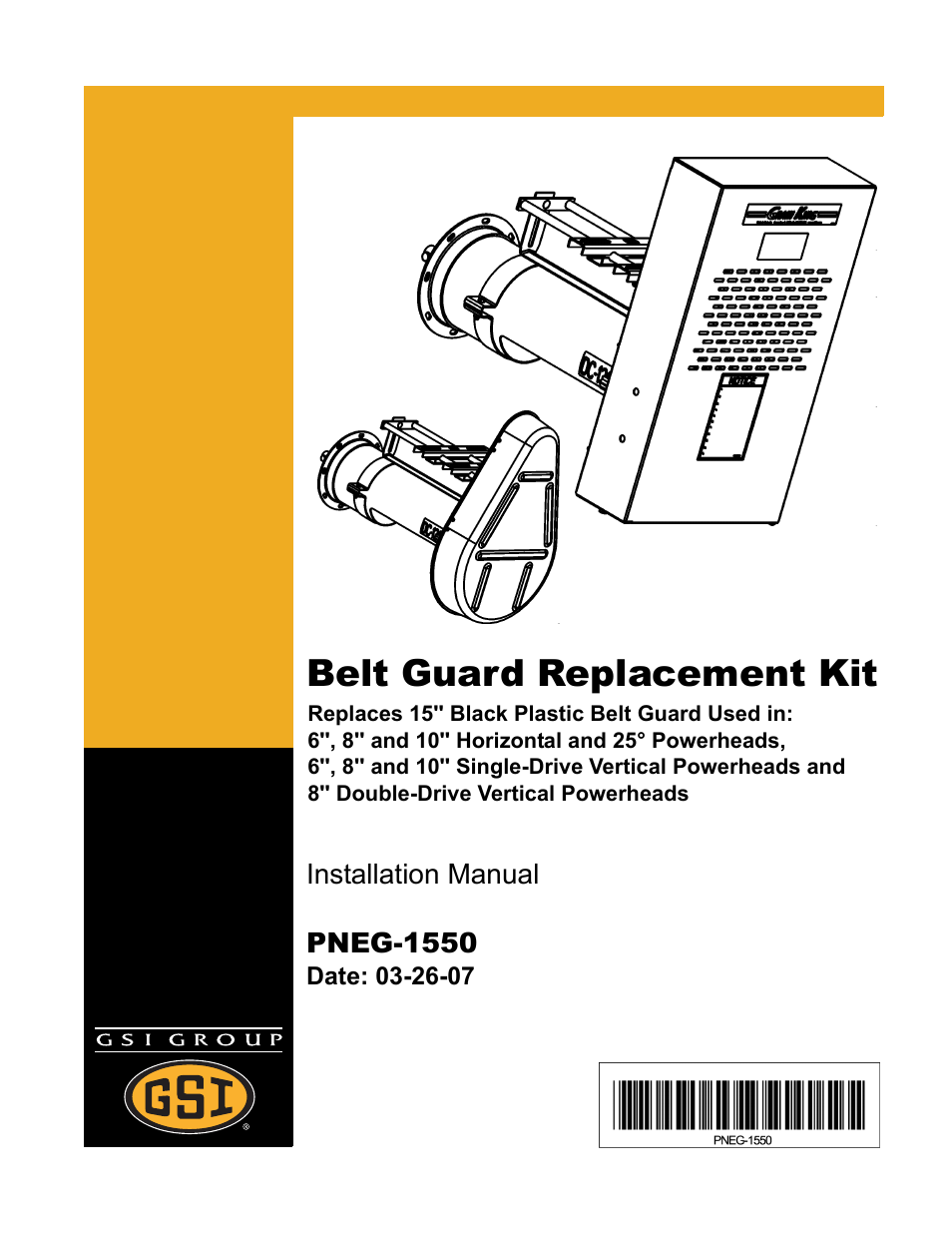 Grain Systems Unload Augers PNEG-1550 User Manual | 22 pages